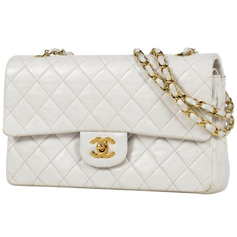 chanel bags white